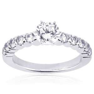  1.05 Ct Round Diamond Engagement Bella Ring 14K SI2 EGL 