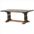 William Sheppee Tuscan 72 Dining Table in Walnut (5 Pieces)   Leather 