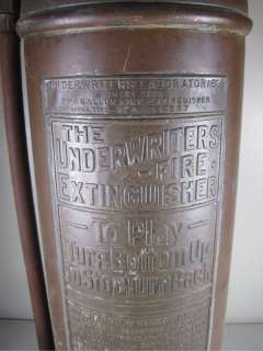   & Thomas B 1 Copper Fire Extinguisher 2.5 Gallon Underwriters  