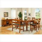 Steve Silver Furniture Mango Counter Height Dining Table Set in Light 