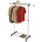 Richards Homewares Chrome Extendable Garment Rack with Top Shelf 95958 