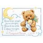 Dimensions Cuddly Bear Birth Record Counted Cross Stitch Kit 12X9