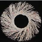   Pre Lit White Country Twig Artificial Christmas Wreath   Multi Lights