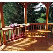Colony Bay Outdoor Structures Chesapeake Gazebo Bench/Table Kit at 