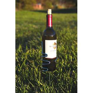 CC Home Furnishings Pack of 4 Stainless Steel Outdoor Wire Wine Bottle 