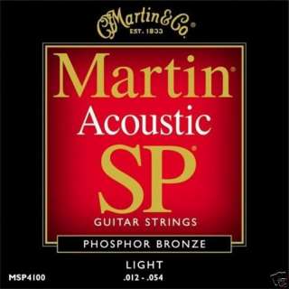 One set of Martin SP Light Gauge Guitar Strings MSP4100  