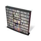 Prepac Black Triple Width Wall Multimedia Storage Unit for CD, DVD 