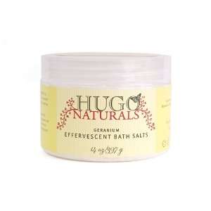  Hugo Naturals Effervescent Bath Salts, Geranium , 14 Ounce 