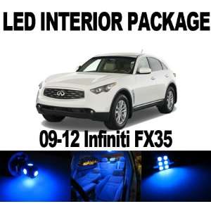Infiniti FX35 FX50 2009 2012 BLUE 14 x SMD LED Interior Bulb Package 