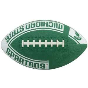   Youth Green White Hail Mary Rubber Football