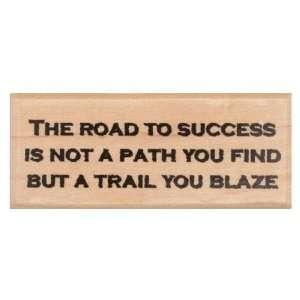 Hampton Art Wood Mounted Rubber Stamp Road to Success By 