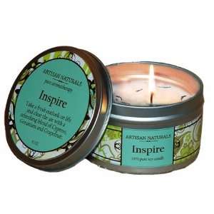 Inspire Aromatherapy Candle with Cypress and Geranium 8 oz  