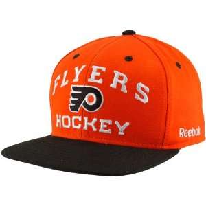   Philadelphia Flyers Orange Black Official Team Snapback Adjustable Hat