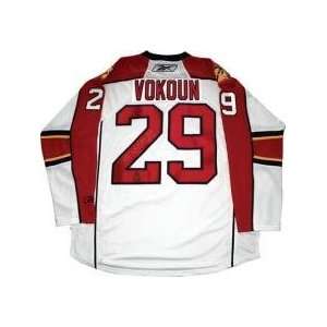  Tomas Vokoun Autographed/Hand Signed Pro Jersey Sports 