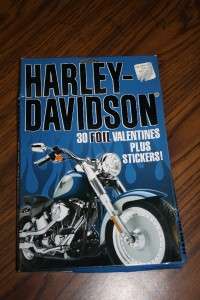 Harley Davidson 30 Foil Valentines plus Stickers NIB  
