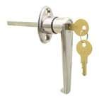 Ideal Security Inc. SKL9201 Keyed L Garage Door Lock, Chrome Plated
