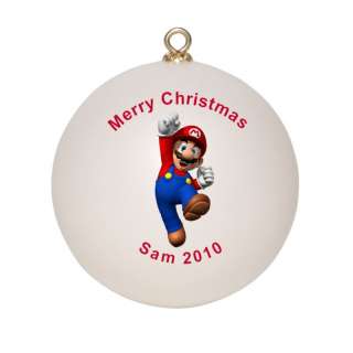 Personalized Super Mario Christmas Ornament  