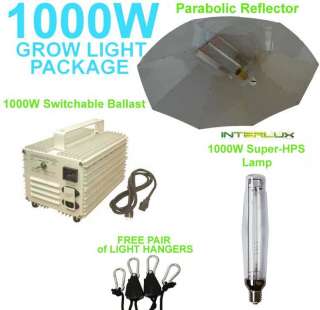 1000W Parabolic Reflector HPS MH Ballast Hydroponic Kit  