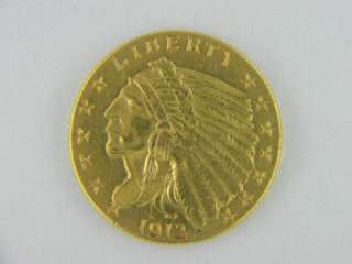 1913 $2.50 Indian Head Quarter Eagle AU /E 414  