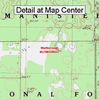 USGS Topographic Quadrangle Map   Marlborough, Michigan (Folded 