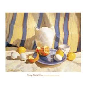  Pitcher with Eggs and Oranges by Tony Saladino 32.00X26.00 