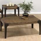 Jofran Timber Coffee Table Set in Distressed Elm