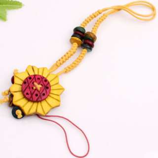 Yellow Coconut Shell Sunflower Cellphone/Bag/key Chain  