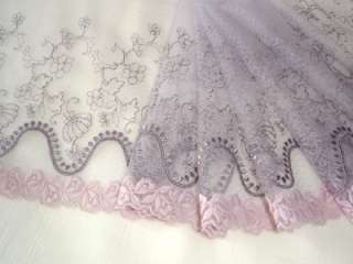 embroidered tulle mesh lace fabric  per yard  