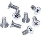   Chrome Phillips 6 mm x 12 mm Cover Plate Flat Head Screws   Package