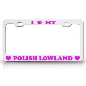 PAW MY POLISH LOWLAND Dog Pet Animal High Quality STEEL /METAL Auto 