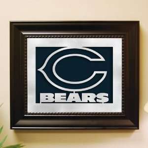  Chicago Bears Framed Laser Cut Logo Wall Art Sports 