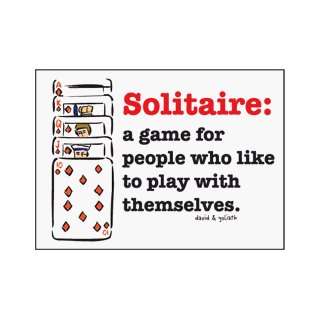  Funny Spoof Solitaire Card Game Gag Gift Magnet Toys 