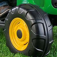   wheels for authentic john deere power drive your tractor across