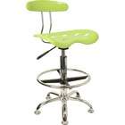 FlashFurniture Vibrant Color Tractor Seat Drafting Stool with Chrome 