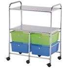 Alvin SC4MCDW S 4 Drawing and 2 Shelf Multicolor Storage Cart