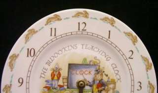 Royal Doulton BUNNYKINS Teaching Clock Plate A+ Mint  
