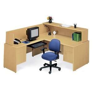  National Office Furniture Reception L Desk with Left 