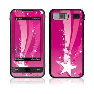  Samsung Omnia (i910) Decal Skin   Pink Stars Everything 