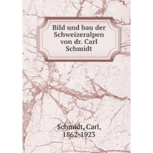  Bild und bau der Schweizeralpen von dr. Carl Schmidt Carl 