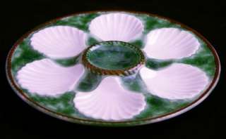 LONGCHAMP Oyster Plate VINTAGE MAJOLICA MADE IN FRANCE  