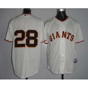  2012 San Francisco Giants 28 Buster Posey Cream Jersey 
