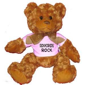  Ironworkers Rock Plush Teddy Bear with WHITE T Shirt Toys 