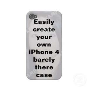  Easily create your case Remove the big text Iphone 4 Case 