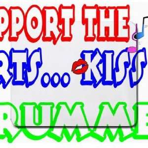  Support the Arts Kiss A Drummer Mousepad