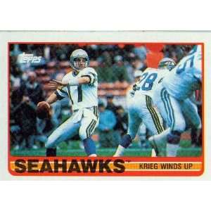 com 1989 Topps #181 Seahawks Team TL / Dave Krieg   Seattle Seahawks 