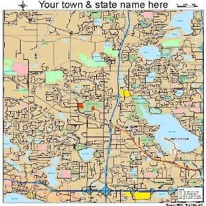  Street & Road Map of Plymouth, Minnesota MN   Printed 