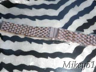 NEW AUTHENTIC MICHELE 18MM ROSE GOLD CSX36 WATCH BRACELET   RARE FIND 