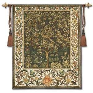 Tree of Life Umber Classic Small Tapestry by William Morris 30 x 40 