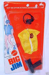 Mattel Big Jim SKIN DIVER Action Figure Outfit MOC`73  