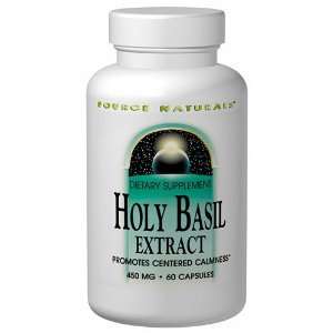 Holy Basil Extract 450mg 120 caps, Source Naturals